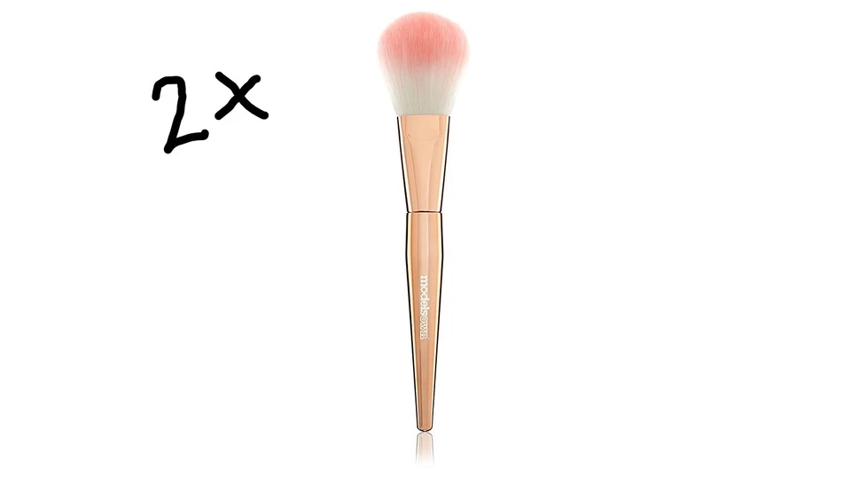 2 X Models Own Large Powder Blush Brush NEW. JOBLOT OF 2.BARGAIN.RRP 14.99 EACH. - Image 1 of 3