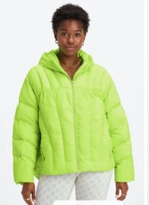 Fabletics gesteppter Puffer mit Kapuze neu mit Etikett X-small LÄUFT OVERSIZED - Bild 1 von 3