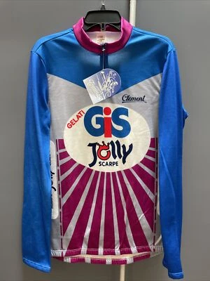 Camiseta deportiva vintage Tommaso ciclismo de carretera manga larga XXL Clement Gis Gelati (31) Foto 1 de 3