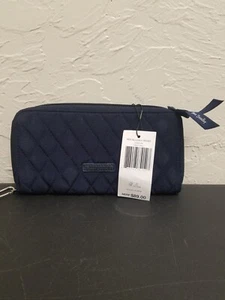 Vera Bradley RFID Accordion Wristlet Wallet New with Defects Classic navy - Picture 1 of 7