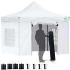 VOUNOT 3x3m Heavy Duty Gazebo with Sides, Pop up Waterproof Party Tent, White