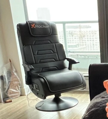 Silla Videojuegos X Rocker, 5139601, Serie Pro Pedestal 2.1, Negra Foto 1 de 4