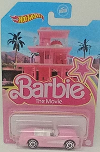 BARBIE The Movie HOT WHEELS Car 1956 Pink Corvette Toy 1:64 Scale Diecast Metal - Picture 1 of 5