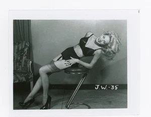 Vintage Risque Pinup Photo J.W. -35 Irving Klaw 4X5 - Picture 1 of 1