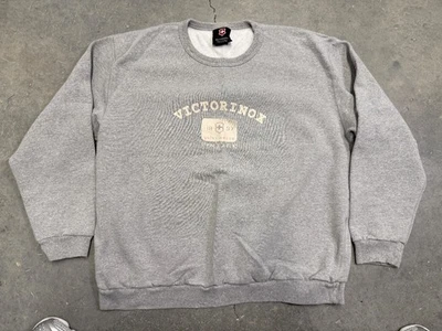 Sudadera Victorinox Cuello Redondo XL Gris Ejército Suizo Estilo Vintage Hecha en Canadá Foto 1 de 4