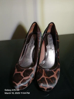 Matisse Women's Heels Size 8.5 Faux Fur Cheetah - Image 1 of 4