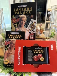 Sega Genesis Caesar's Palace Cartridge w/ Case & Manual Tested - Picture 1 of 7