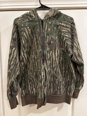 Vintage Spartan Realtree Camo Full Zip Hooded Jacket Mens S/M Hunting Outdoors - Image 1 of 4