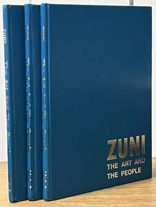 ZUNI THE ART AND THE PEOPLE 3 Volumes Complete Set Bell Native American Jewelry - Imagen 1 de 5
