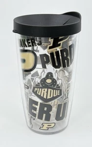 Purdue Boilermakers Tervis Becher Isolierbecher 16 Unzen mit schwarzem Deckel NEU Neu mit Etikett - Bild 1 von 8