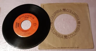 Johnny Cash San Quentin/A Boy Named Sue by Columbia 7" Vinyl Record 45rpm - Image 1 of 2