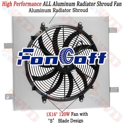 Radiator Shroud Fan For 2018-2023 Jeep Wrangler JL Gladiator 3.0L 3.6L Foto 1 de 4