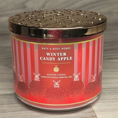 Bath & Body Works Scented Candle Winter Candy Apple 3 Wick 4.5 Oz - Image 1 of 4