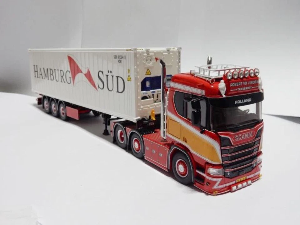 Tekno Scania R V8 40ft Container Trailer 1/50 Diecast Truck Model Collectible - Image 1 of 4