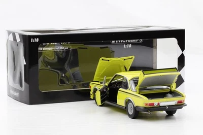 1:18 Minichamps BMW 3.0 CSL E9 1973 Giallo Minichamps Full Opening Limitato - Immagine 1 di 4