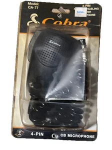 4 Pin Prong Plug Mic Noise Canceling Power CB Microphone Cobra CA-77 NOS - Picture 1 of 5
