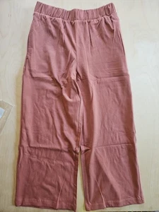 NWT HANNA ANDERSSON WIDE LEG COMFY CANYON SOFT JERSEY KNIT PANTS 110 5 $38 - Picture 1 of 5