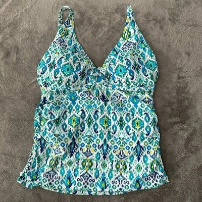 Tommy Bahama Swimsuit Tankini Top Women's XL Blue - Image 1 of 4