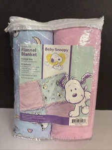 NEU 2005 Nähen Easy Baby Snoopy Flanell Kleinkind Decke Bastelset 35x49 - Bild 1 von 2