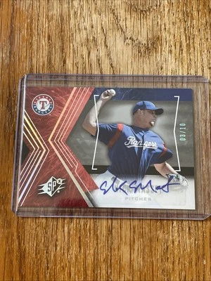 2005 05 SPX SPECTRUM GOLD #03/10 AUTO AUTOGRAPH NICK MASSET RC Rangers SSP - Image 1 of 4