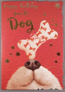 Happy Birthday Karte vom Hund (#otb17630) - Bild 1 von 2