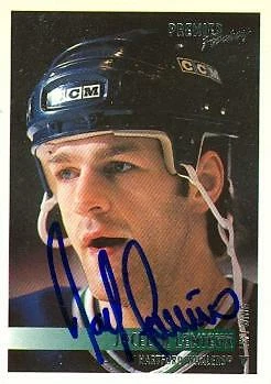 Jocelyn Lemieux autographed Hockey Card Hartford Whalers 1994 Topps Premier #122 - Image 1 of 1