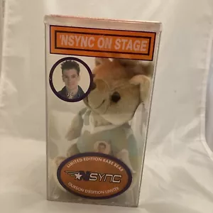 NSYNC en el escenario JC Peluche Oso de Peluche Coleccionable Edición Limitada Oso Raro Nuevo - Imagen 1 de 4