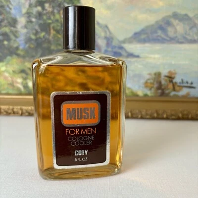 De colección COTY MUSK PARA HOMBRES Colonia Enfriador DESPUÉS DEL AFEITADO 5 OZ Salpicaduras NUEVO Antiguo Stock Foto 1 de 4