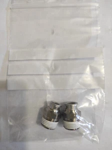 Cfz. n.2 SMC Raccordo "D" Inox KQB2H10-03S 1x filetto maschio G3/8" 1x tubo 8-10 - Foto 1 di 1