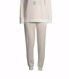 NEW Secret Treasures Pink & White Stripe Soft Stretch Hacci Jogger Pajama Pants - Picture 1 of 1