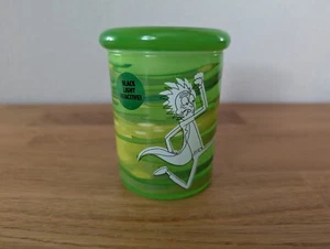 Rick and Morty Portal Black Light Reactive 6 Ounce Glass Jar with Lid - Picture 1 of 8