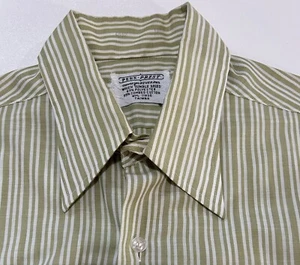 Vtg Penn Prest Striped Button Up Men’s Shirt  BUNDLE & SAVE * $1 SHIPS MORE - Picture 1 of 4