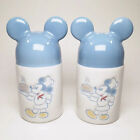 Disney Chef Mickey Mouse Salt and Pepper Shakers Blue and White