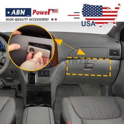 1 For 2004-2010 Toyota Sienna Glove Box Lock Latch Compartment Handle Waterproof Foto 1 de 4