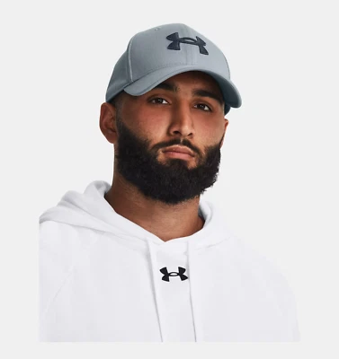 Under Armour Men UA Blitzing 4 Cap Harbor Blue Stretch Baseball Hat 1376700-465 - image 1 of 4