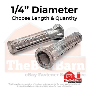 Aleación de plomo de anclaje de tornillo de madera de 1/4" (elige longitud y cantidad) - Imagen 1 de 4