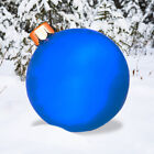 Aufblasbarer Weihnachtsball 8 Farben PVC-Ball ohne Licht (blau 75 cm)