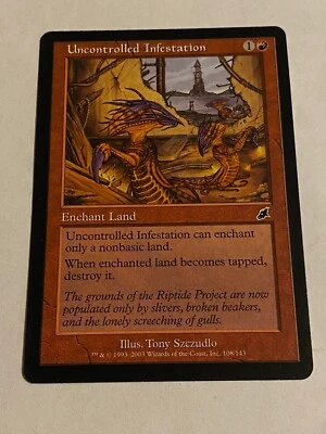 Uncontrolled Infestation - Scourge - Magic the Gathering MTG Nice! - Image 1 of 3