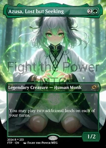 Azusa Lost But Seeking Custom Game Card Commander High Quality - Picture 1 of 3