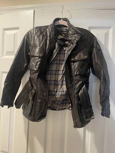 Giacca in pelle Belstaff nera taglia 40  - Foto 1 di 12