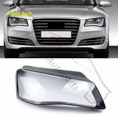 Carcasa de lente de faro delantero derecho + pegamento de sellado para Audi A8 S8 D4 2011-2014 Foto 1 de 4