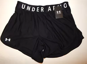Under Armour Women's Play Up 5 Inch Shorts Size XL 1355791 001 Black / White - Picture 1 of 3