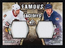 2010-11 SP Game Used Edition Famous Faceoffs /2 Jody Shelley Bob Probert #JA1002
