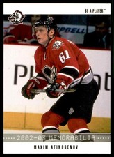 2002-03 Be A Player Memorabilia Maxim Afinogenov #55