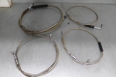 Stainless Steel Braided Cable Set for 2008 Harley Davidson Sportster XL1200 - Image 1 of 4