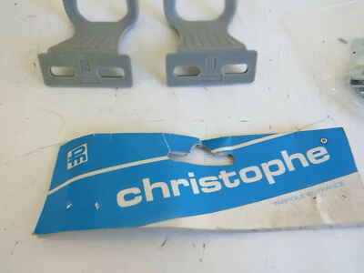 CHRISTOPHE TOE CLIPS PLASTIC SMALL TRACK ROAD FIXIE RACE  - Image 1 of 4