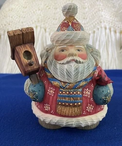 G. Debrekht Santa Bird Lovers Series Home For The Holidays Boxed COA 2007 Resin - Picture 1 of 6