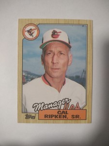 1987 Topps Traded - #102T Cal Ripken Sr.