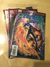 SECRET INVASION FANTASTIC FOUR (2008 MARVEL COMICS) 1-3 1 2 3 NM- 0372