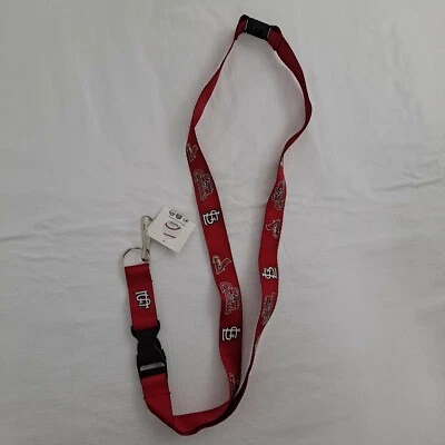 St Louis Cardinals Lanyard ¾ Inch Red - Image 1 of 4